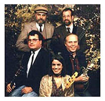 The Satyr Hill Band 1989. Judd Hawkins, Tom Lather, Bob Perilla, Liz Entwisle, Dan Curtis.